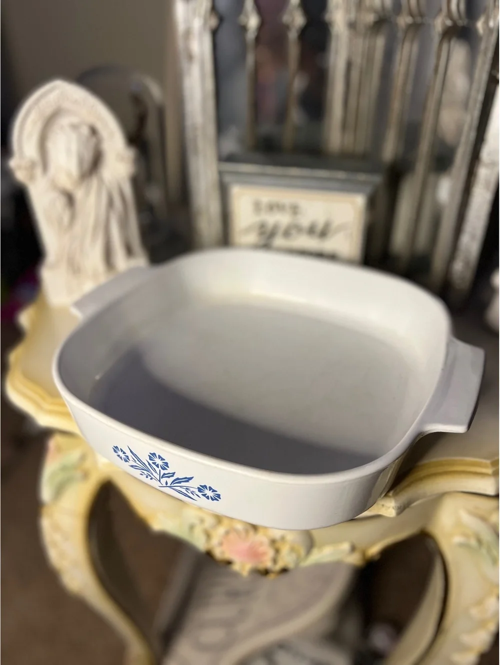 Corning Ware Cornflower casserole dish